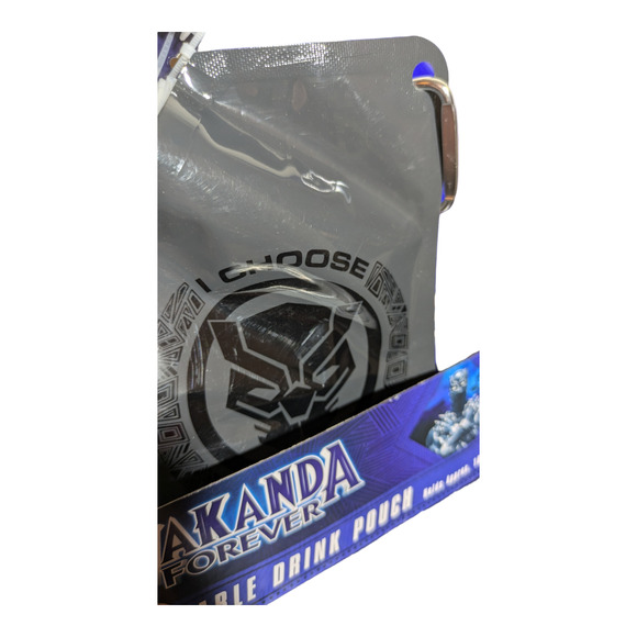 Marvel - Wakanda Forever - Reusable Drink Pouches For Kids And Lunch Boxes NEW - Picture 3 of 6